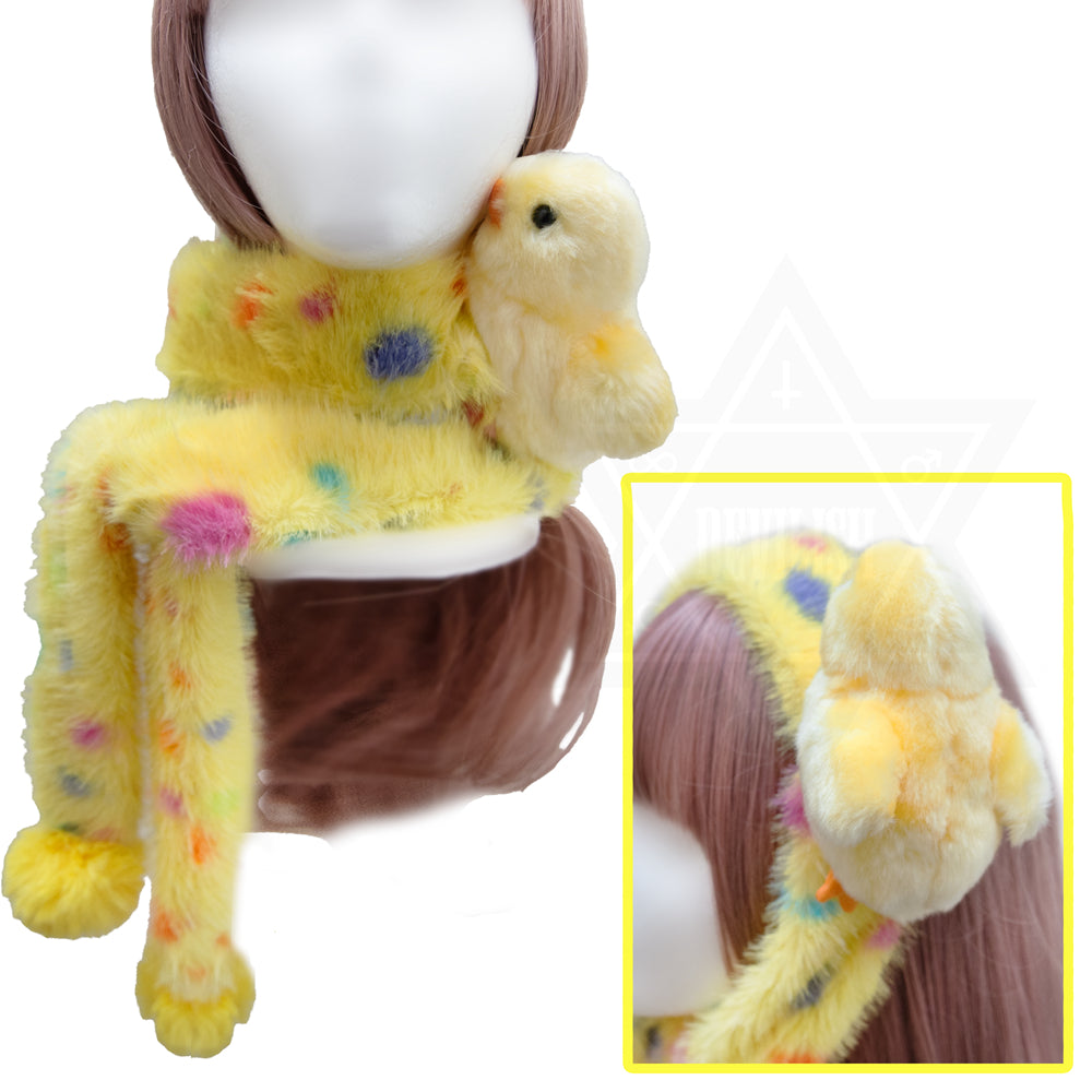 Duckling 2 way scarf,earwarmer