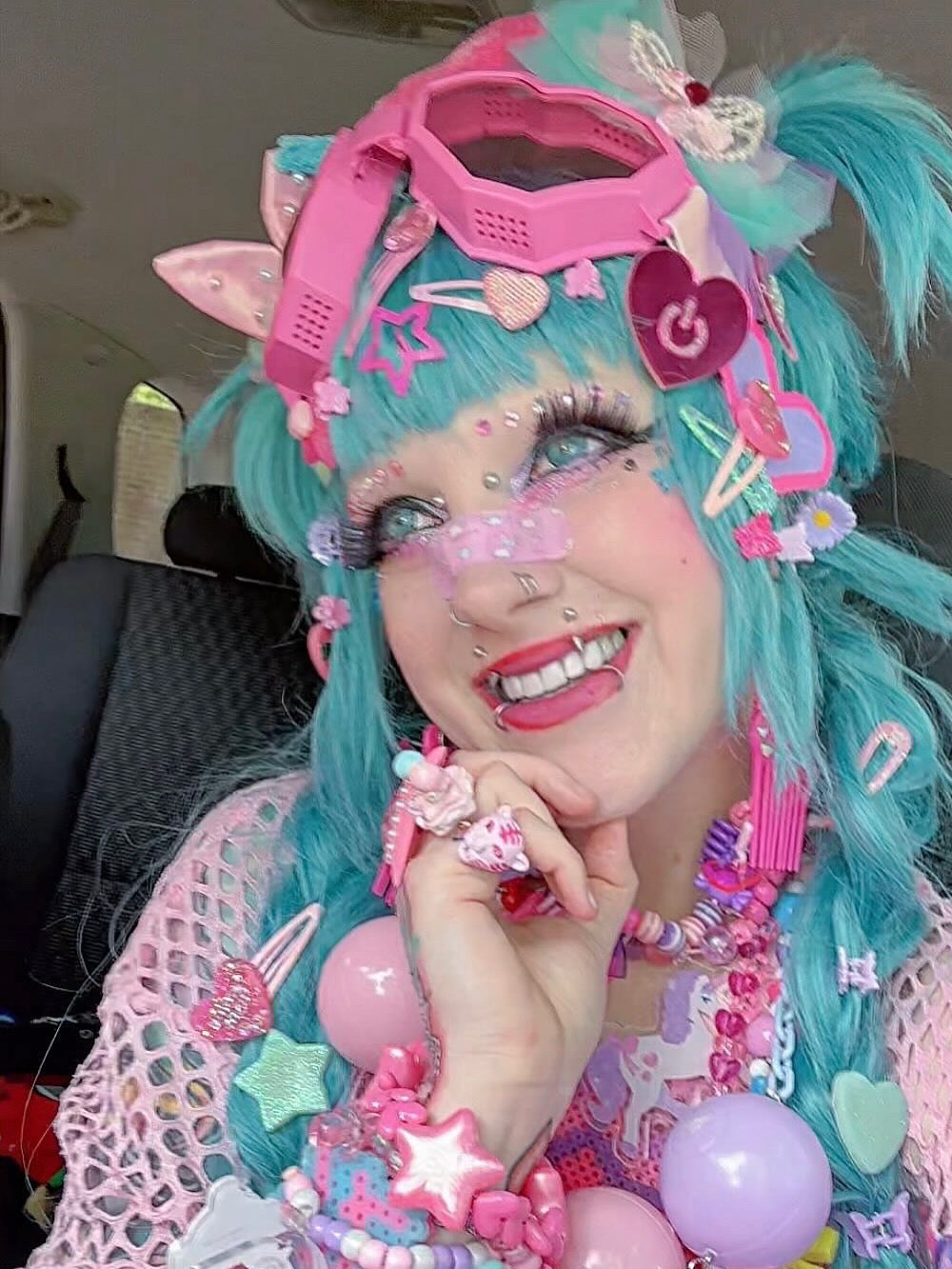 Love power button hair clip *