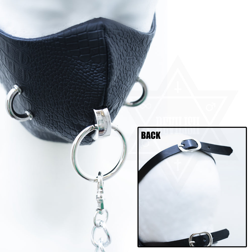 Mask & bangle set(black)*