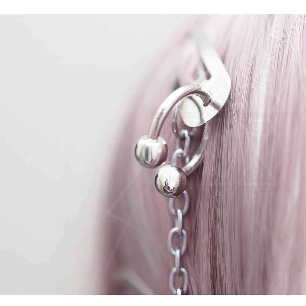 Cute bitch glasses hair clips set