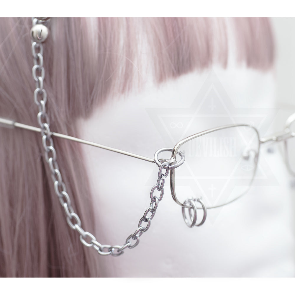 Cute bitch glasses hair clips set