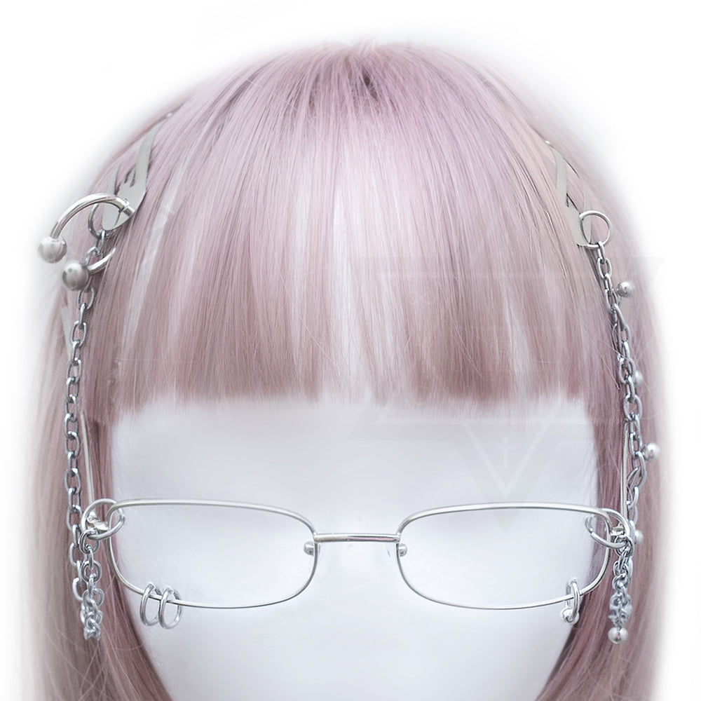 Cute bitch glasses hair clips set