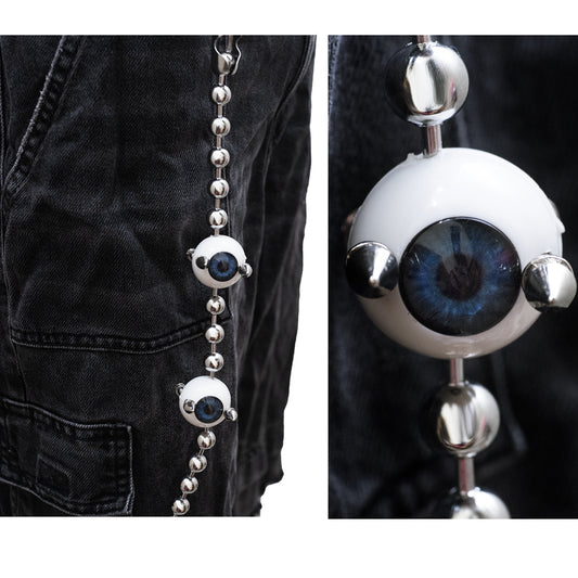 Eye contact wallet chain