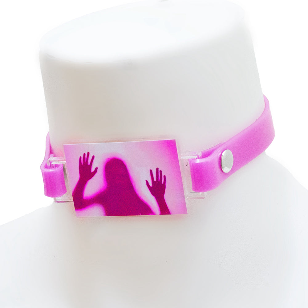 Screaming inside choker*