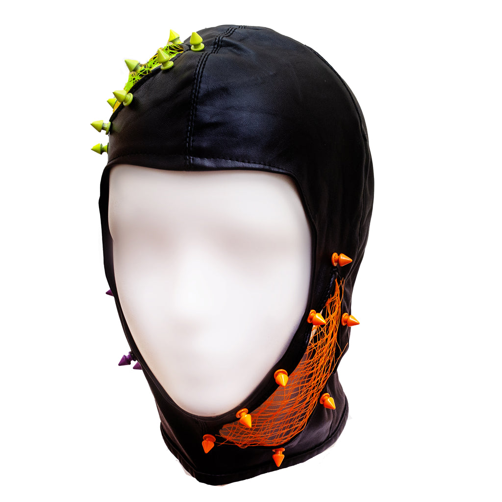 Mind splash leather head hood