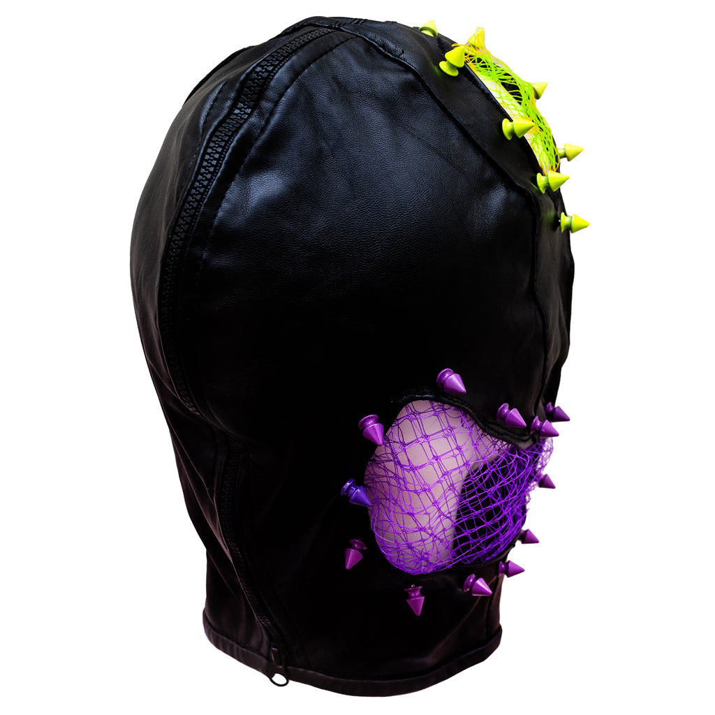 Mind splash leather head hood