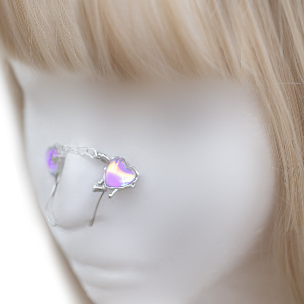 Pink babe nose chain set