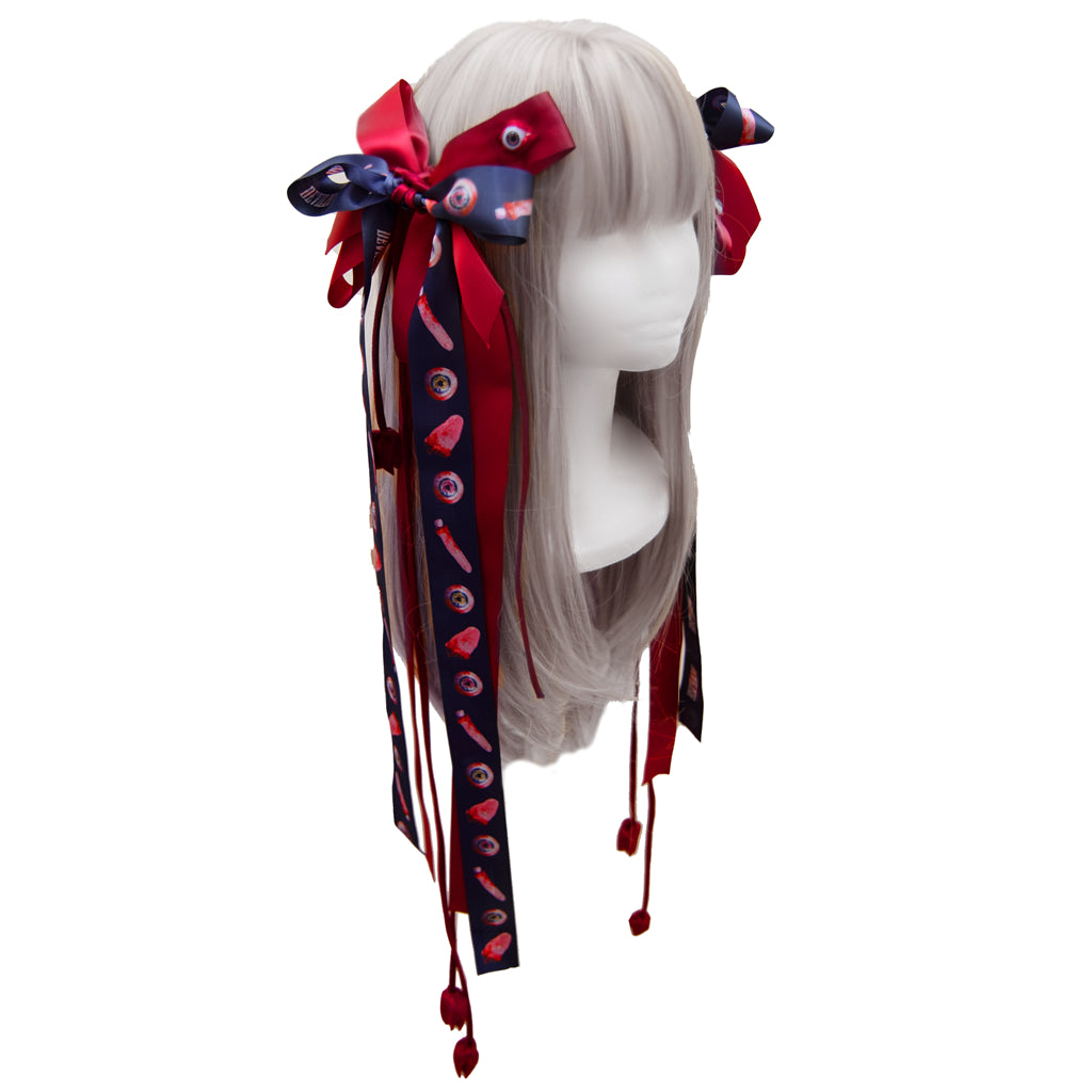 Wish you hell hair clips set