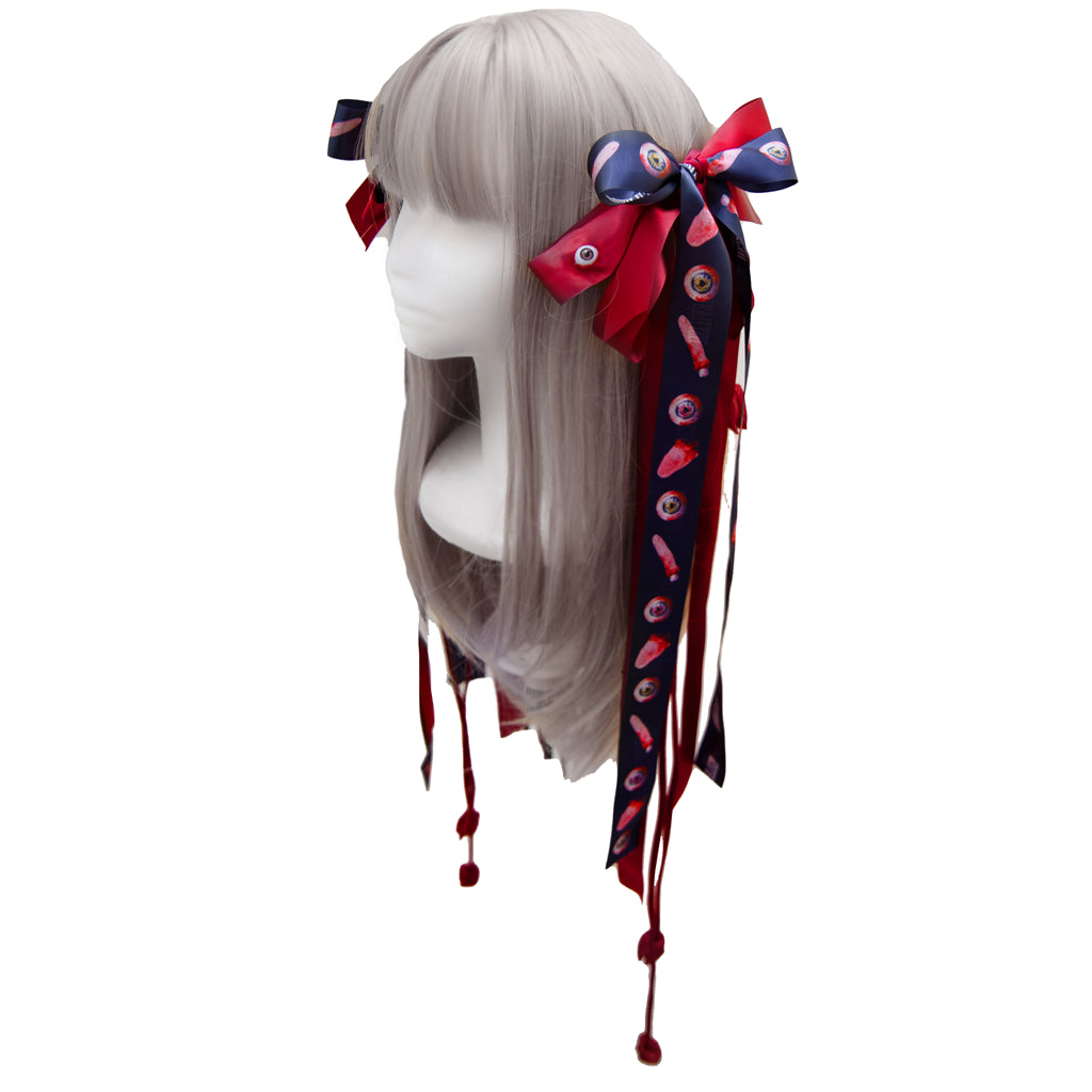 Wish you hell hair clips set
