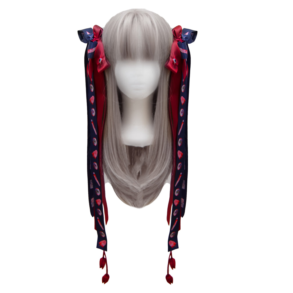 Wish you hell hair clips set