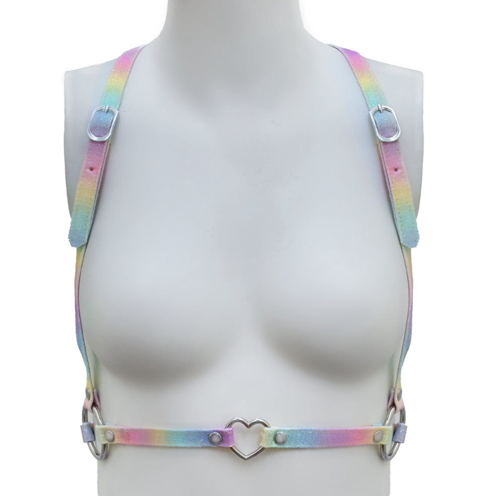 Pastel rainbow harness