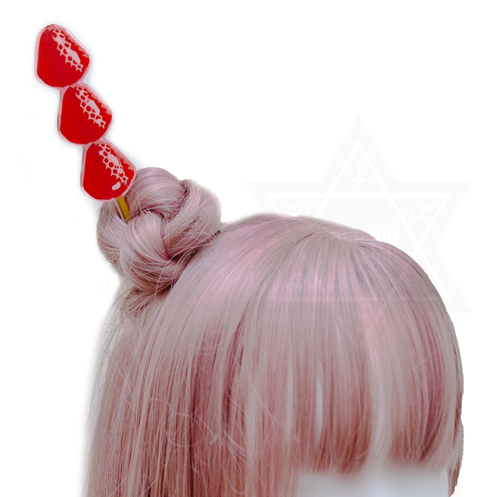 Strawberry tanghulu hairstick