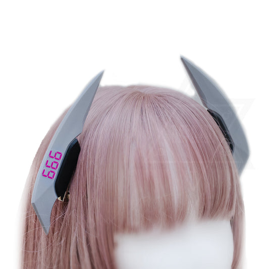 Number 666 hair clips*