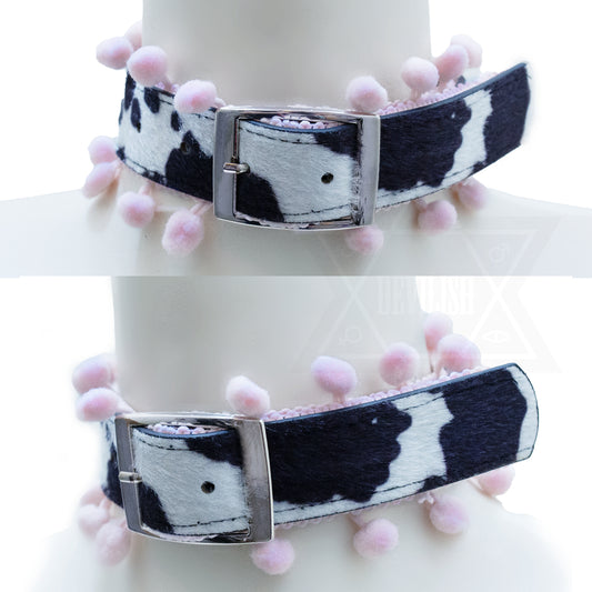 Pink moo moo Choker
