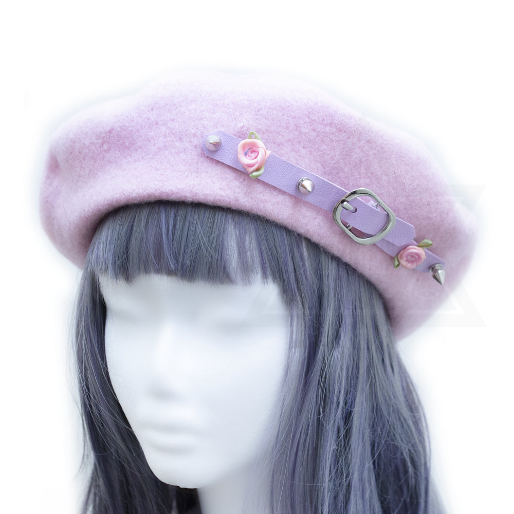Thorny rose beret