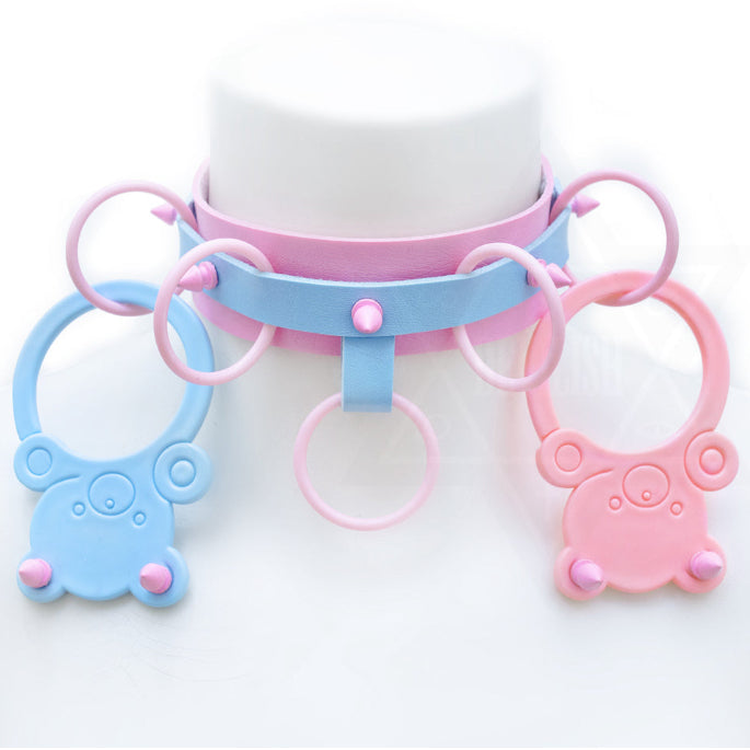 Pastel bear choker *