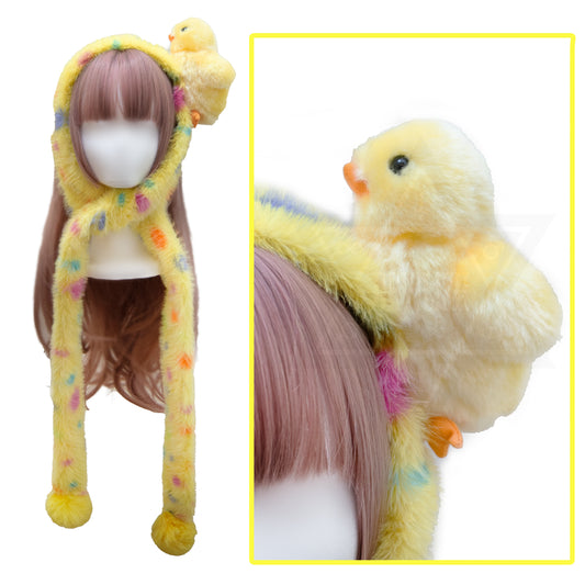Duckling 2 way scarf,earwarmer