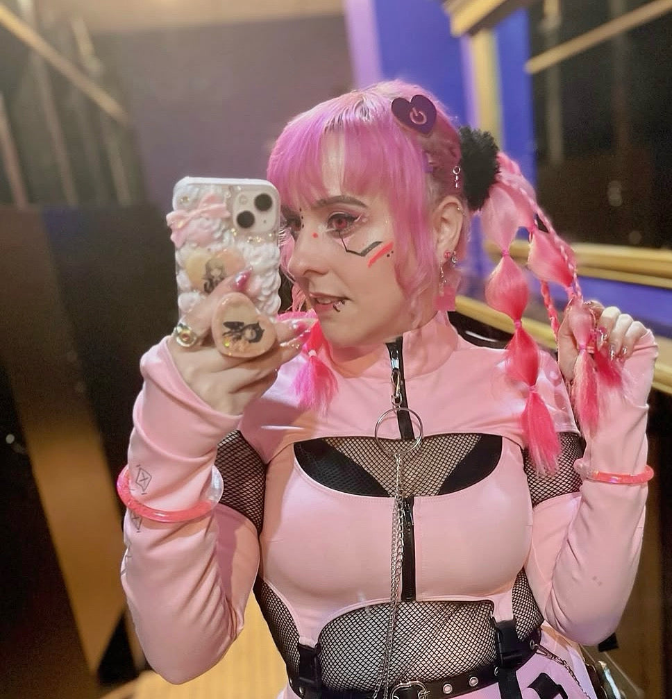 Love power button hair clip *