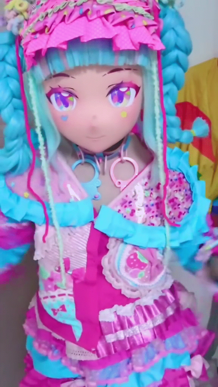 Pastel bear choker *