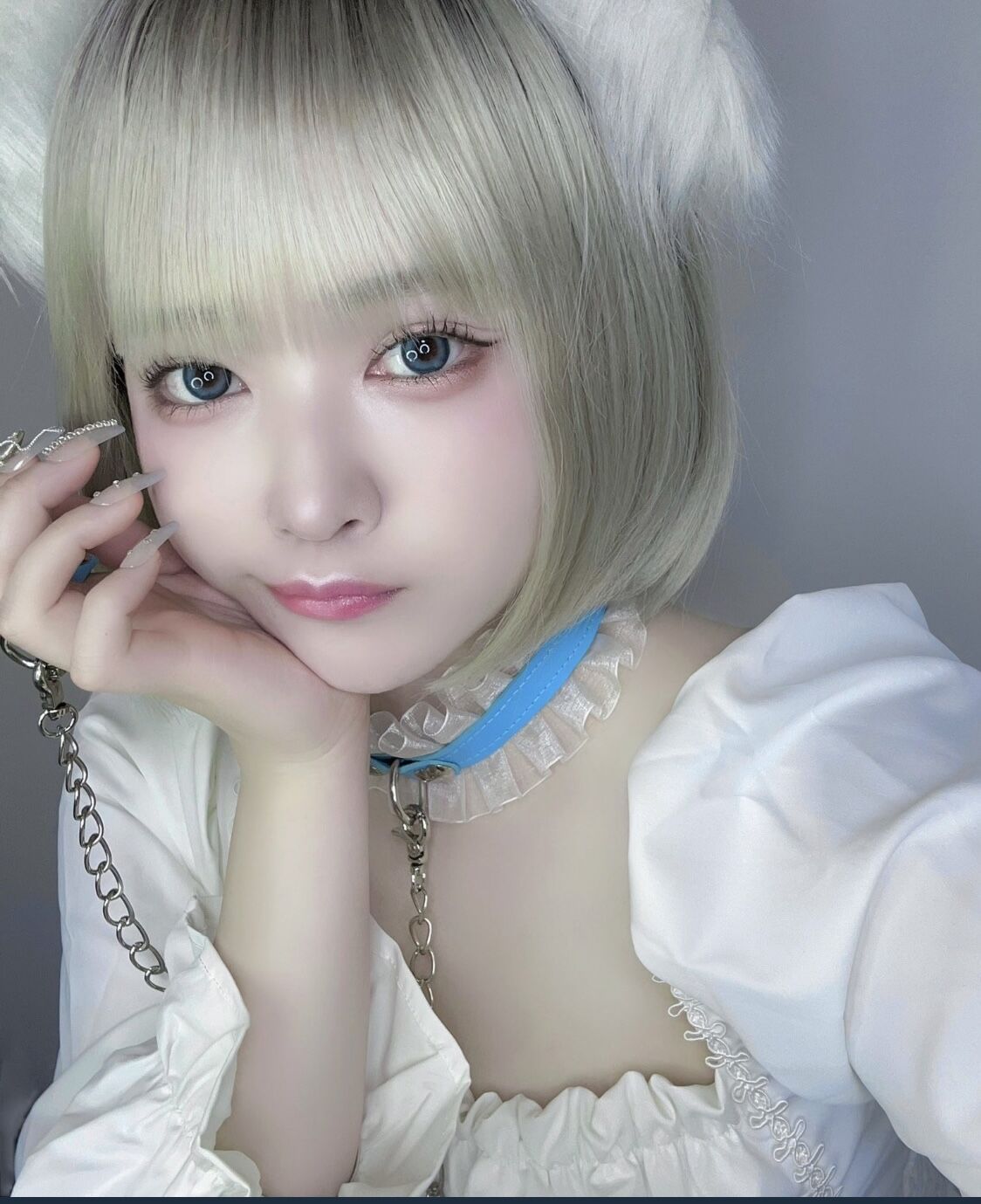 Call me baby choker ring set*