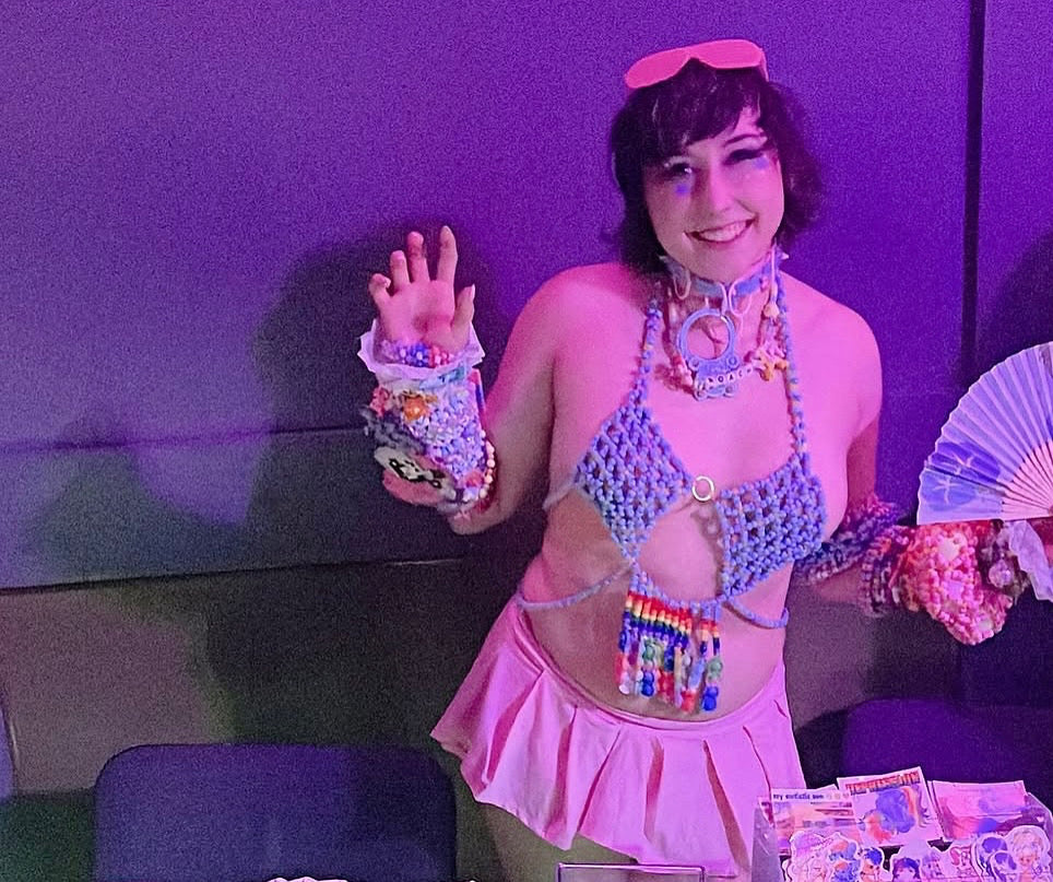 Pastel bear choker *