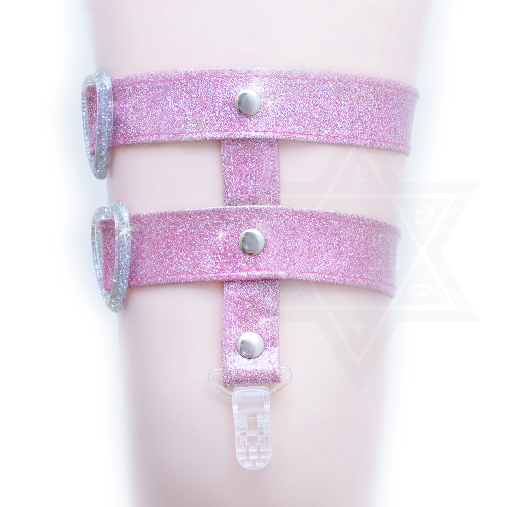 Sparkling heart garter *