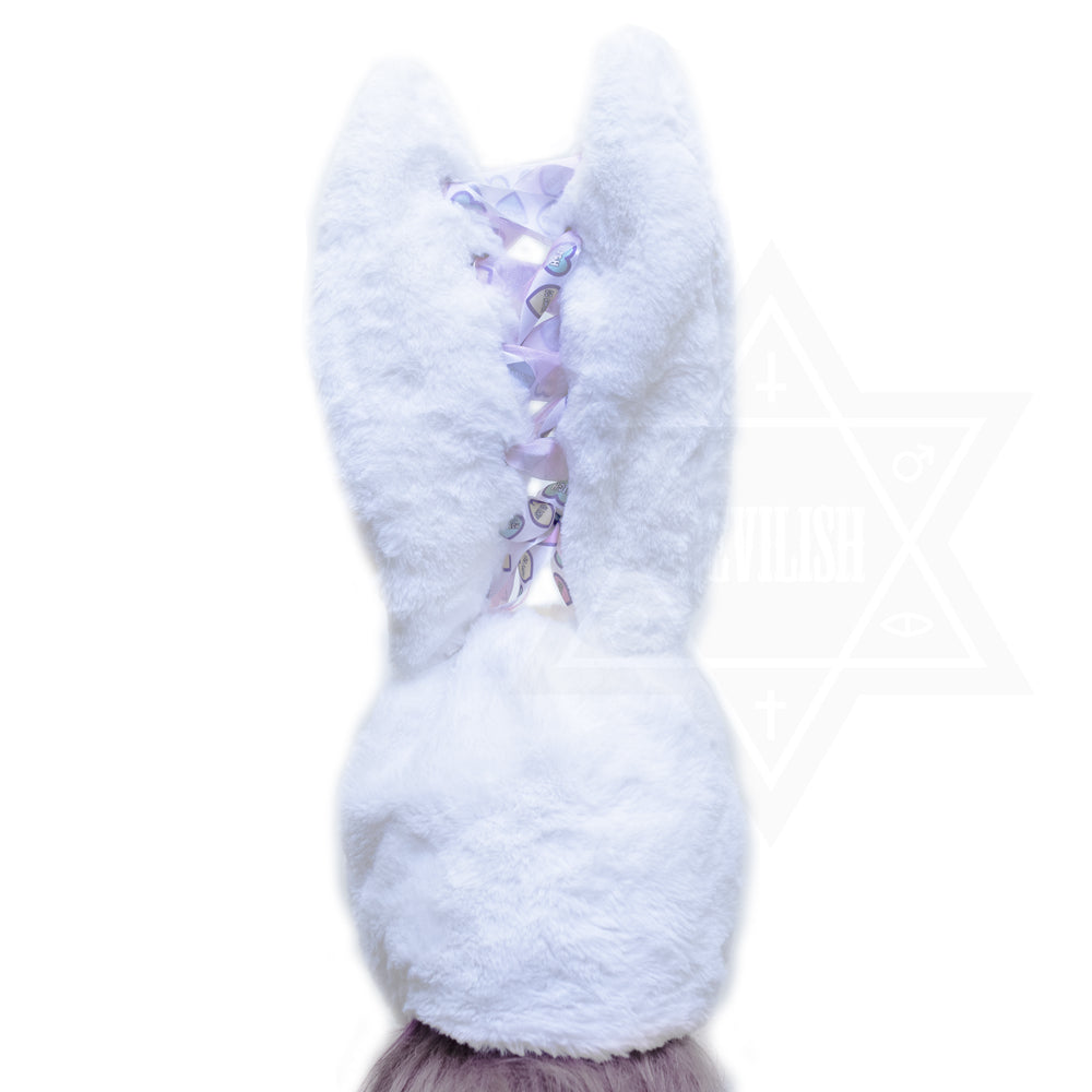 Punky heart bunny hat
