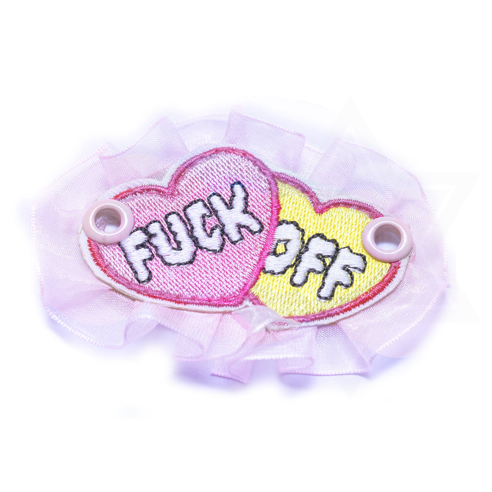 Punky heart shoe accessory