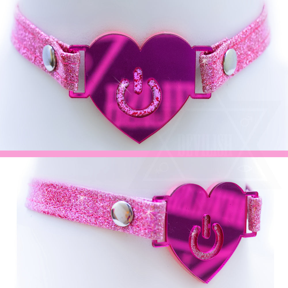 Love power button choker *