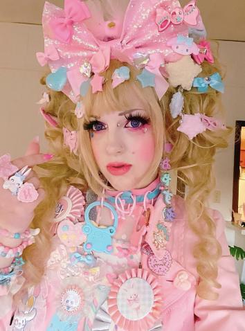 Pastel bear choker *