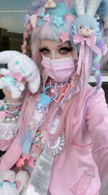 Pastel bear choker *